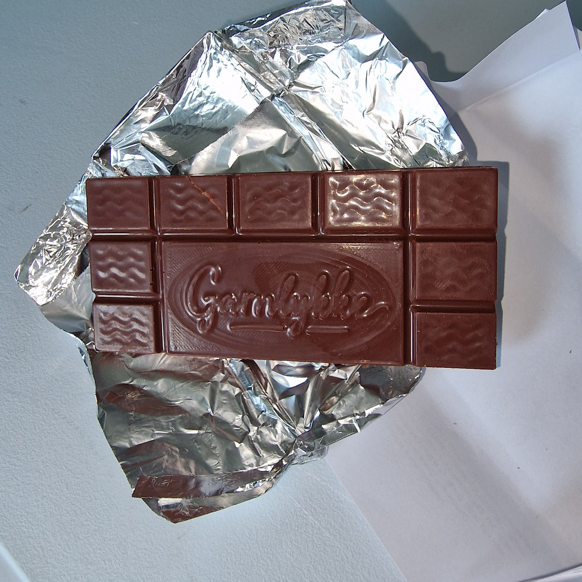 Strikkesjokolade