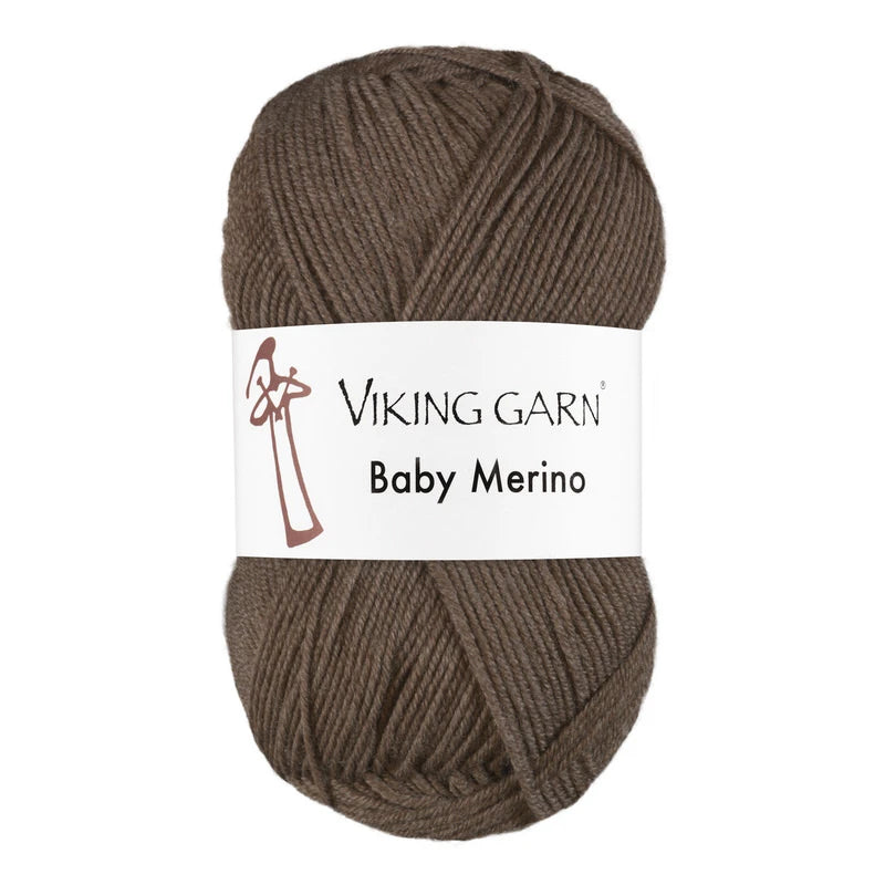 Baby Merino Mørk Brun - 208