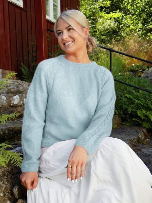 Aida genser Lys Blå 1
