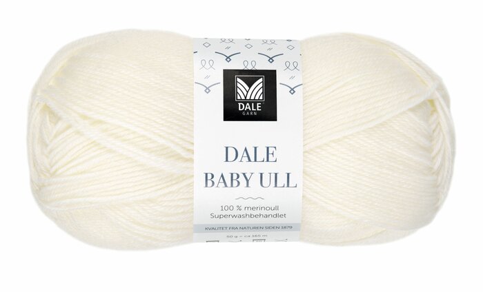 Baby Ull Halvbleket Hvit - 0017