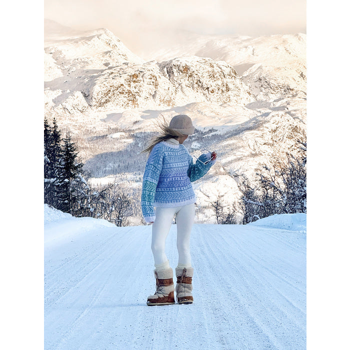 Hanami genser Påfugl 2