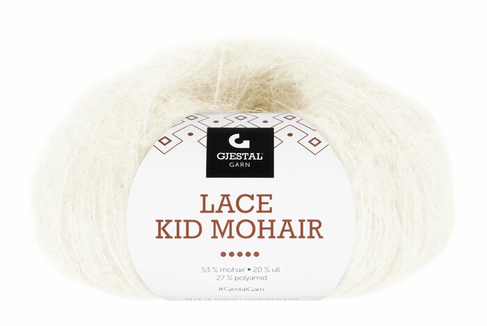 Lace Kid Mohair Hvit - 904