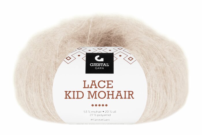 Lace Kid Mohair - Lys Beige melert - 906