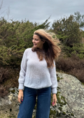Petrolia genser lys blå M