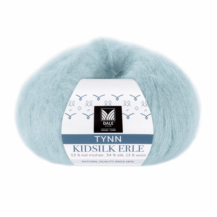 Tynn Kidsilk Erle Lys Blå - 4051