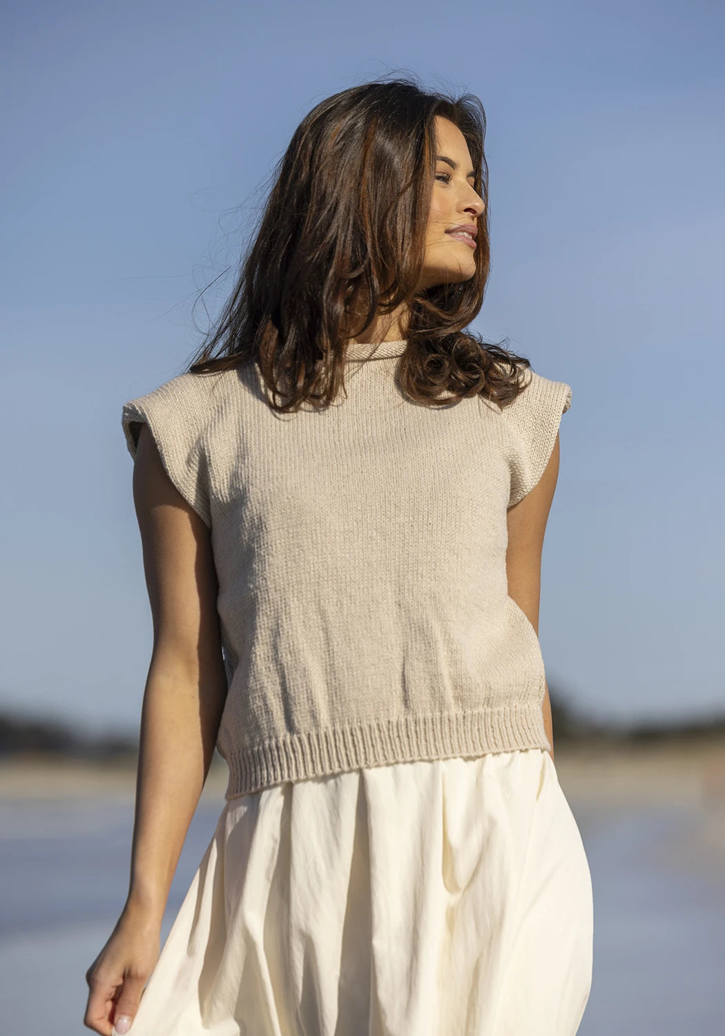 Vire topp beige